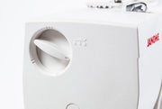 Janome Sewist 721 mechanical sewing machine front view showcasing the stitch selection dial and tension controls.