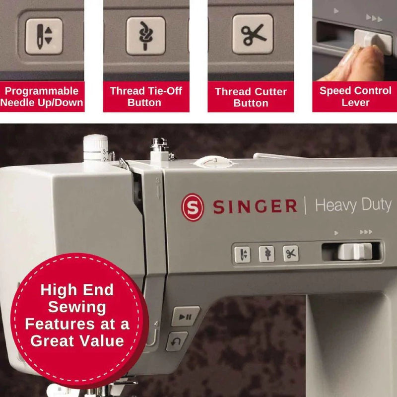 SINGER® Heavy Duty 6800C Computerized Sewing Machine – 586 Stitches, LCD Display, High - Speed