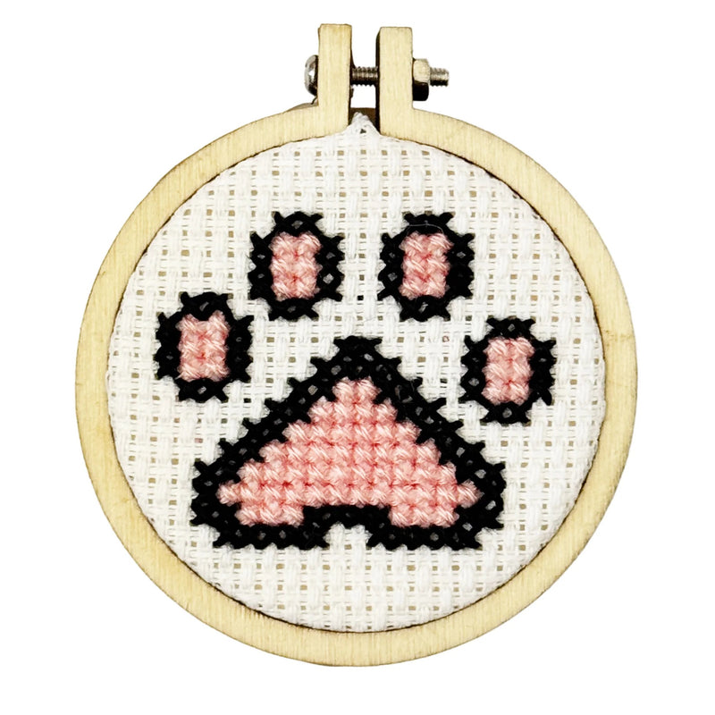 The Crafty Kit Company Stay Paw-some Mini Matchbox Cross Stitch Kit