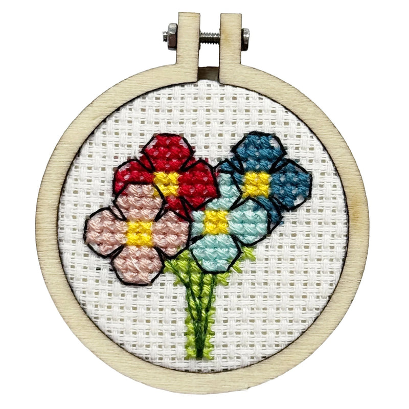 The Crafty Kit Company Thanks a Bunch Mini Matchbox Cross Stitch Kit