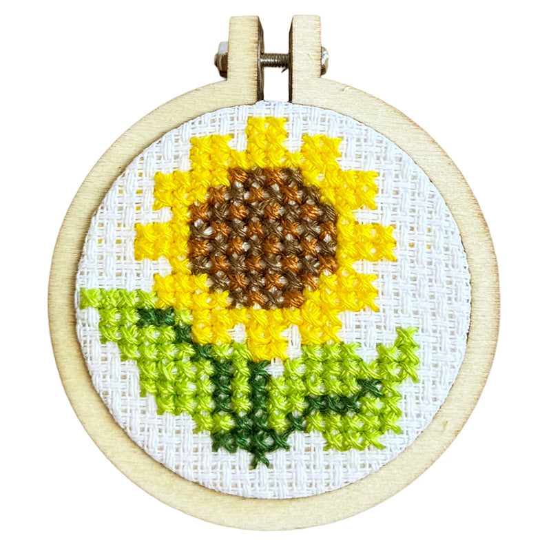The Crafty Kit Company Van Gogh's Sunflower Mini Matchbox Cross Stitch Kit