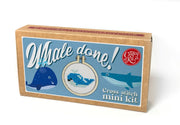The Crafty Kit Company Whale Done Mini Matchbox Cross Stitch Kit