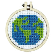 The Crafty Kit Company You Mean the World to Me Mini Matchbox Cross Stitch Kit