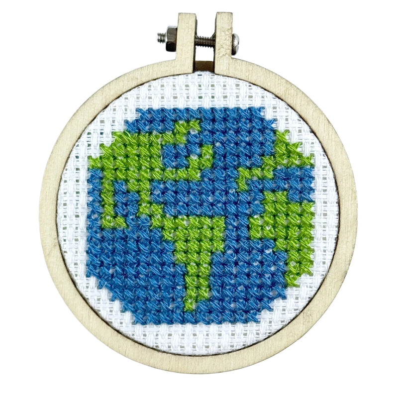 The Crafty Kit Company You Mean the World to Me Mini Matchbox Cross Stitch Kit