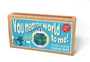 The Crafty Kit Company You Mean the World to Me Mini Matchbox Cross Stitch Kit