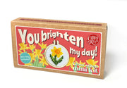The Crafty Kit Company You Brighten My Day Mini Matchbox Cross Stitch Kit