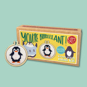 The Crafty Kit Company You're Brrrilliant Mini Matchbox Cross Stitch Kit