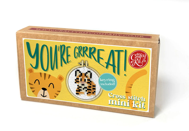 The Crafty Kit Company You're Grrreat Mini Matchbox Cross Stitch Kit