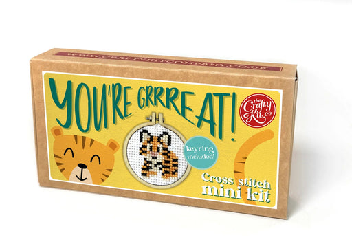 The Crafty Kit Company You're Grrreat Mini Matchbox Cross Stitch Kit
