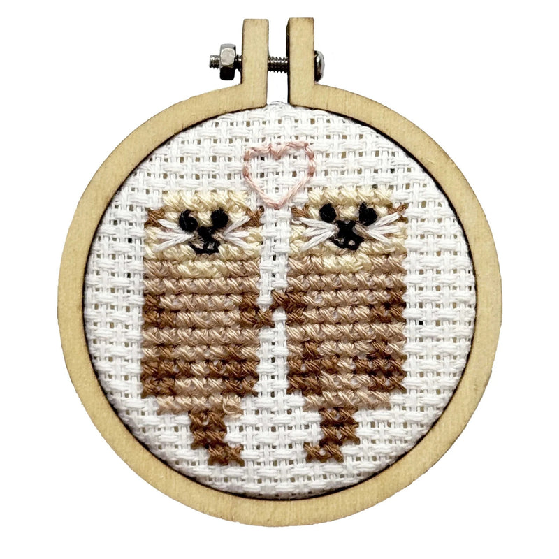 The Crafty Kit Company You're Otterly Amazing Mini Matchbox Cross Stitch Kit