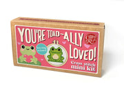 The Crafty Kit Company You're Toad-ally Loved Mini Matchbox Cross Stitch Kit