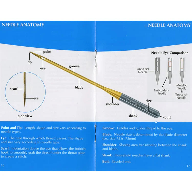 Schmetz Sewing Machine Needle 'ABC' Pocket Guide