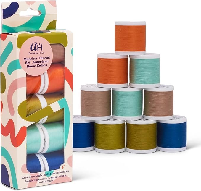Madeira American Home Palm Springs 10 Spool Thread Set – Aerofil Polyester Sewing Thread