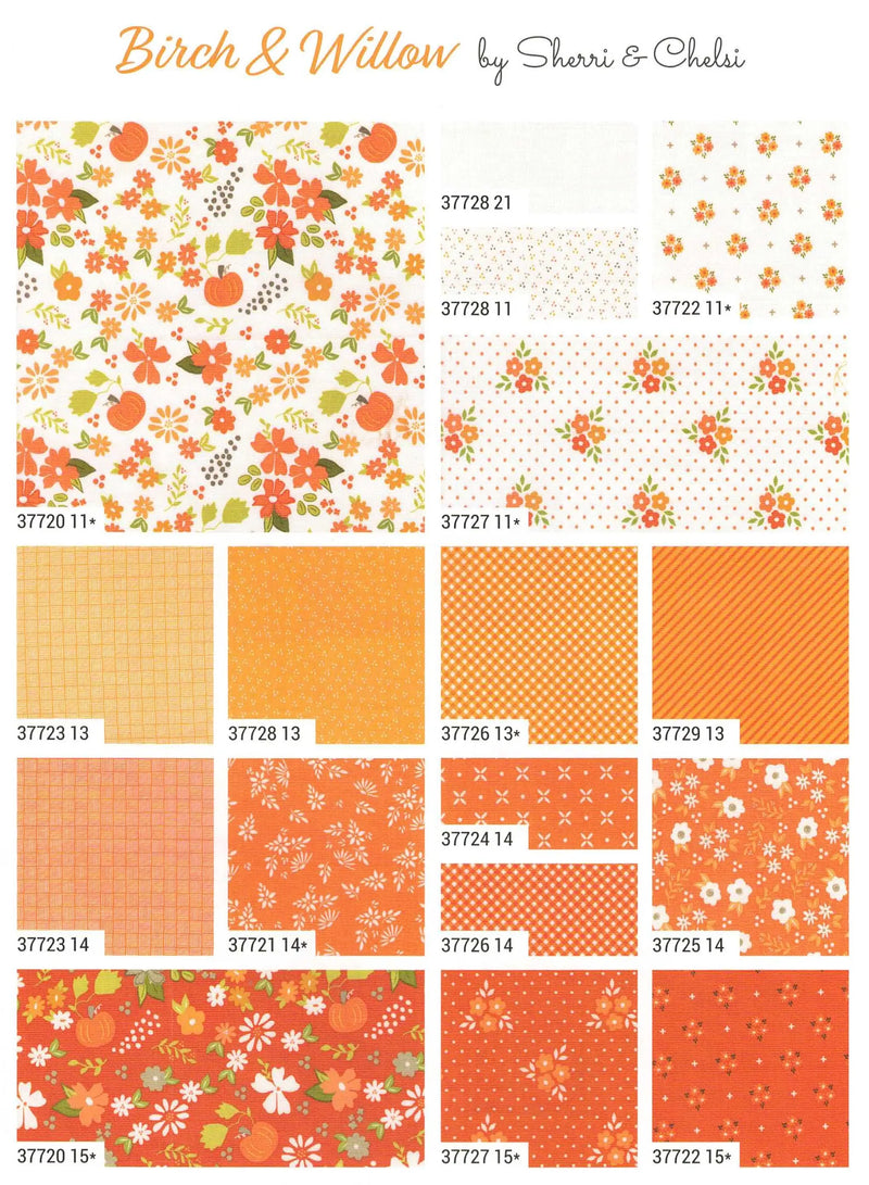 Birch and Willow fabric collection prints by Sherri & Chelsi for Moda, 37720LC