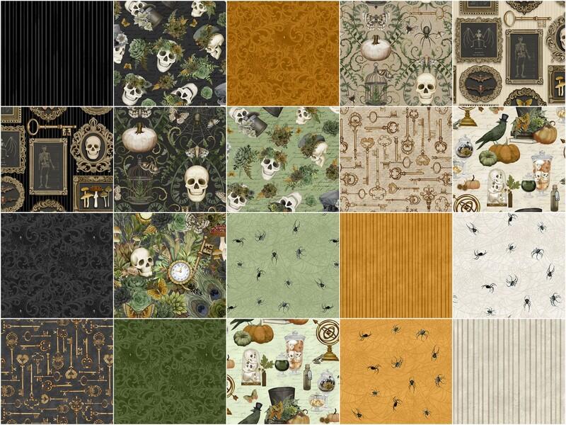 Dark Academia fabric collection design overview
