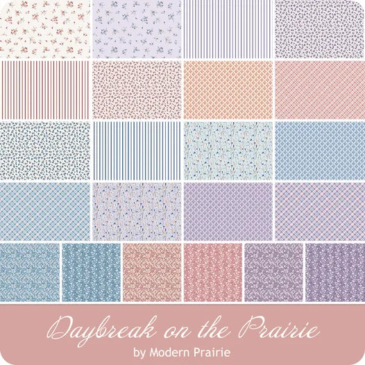 Riley Blake Daybreak on the Prairie Modern Prairie 5" Stacker – 42 Piece Precut Fabric Bundle