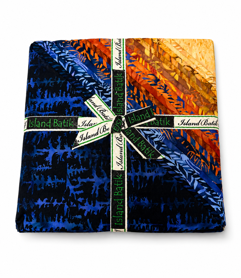 Island Batik Fall Flair 10" Fabric Stack – 42 Piece Precut Bundle by Jerry Khiev