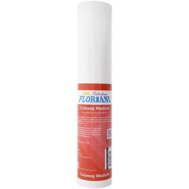 Floriani Medium Cutaway Embroidery Stabilizer – 15" x 10 yd