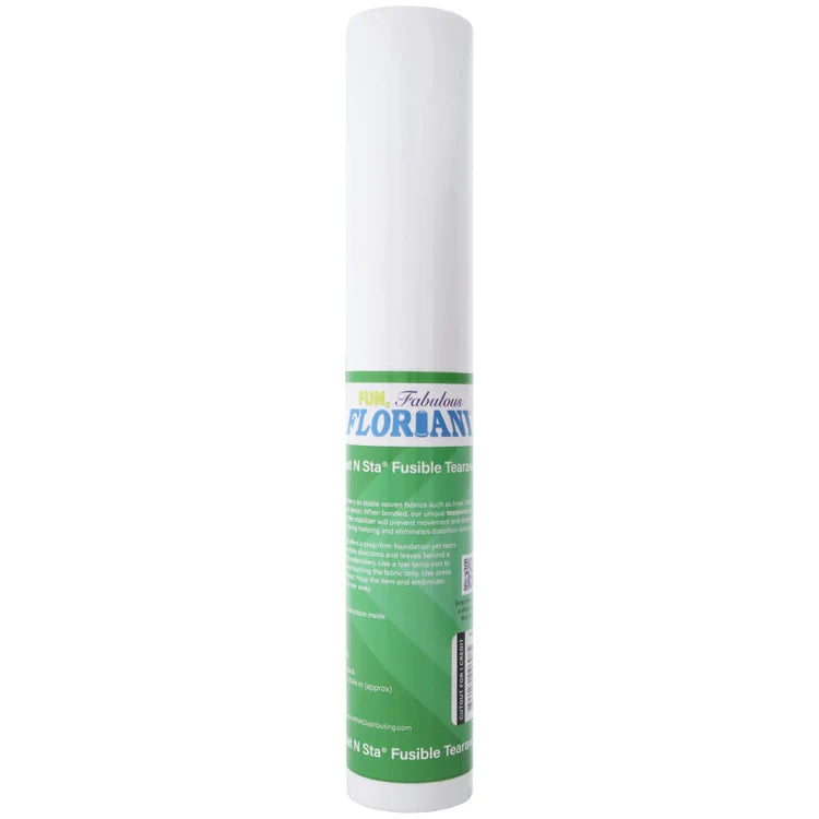 Floriani Heat N Sta Fusible Tearaway Embroidery Stabilizer – 15" x 10 yd