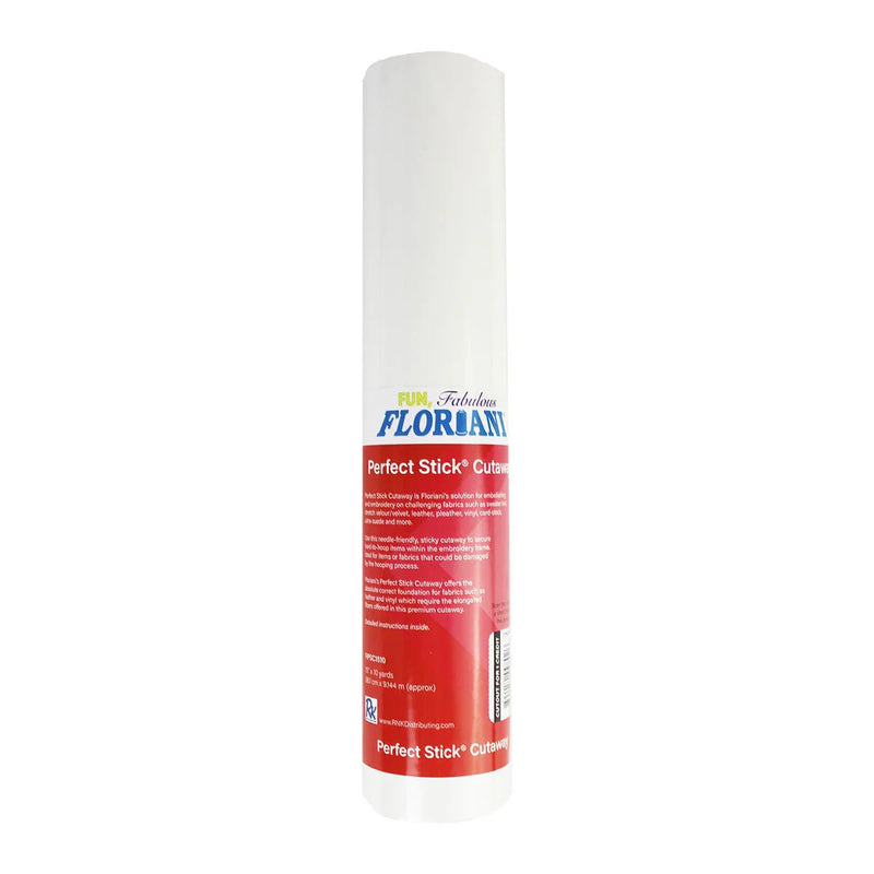 Floriani Perfect Stick Cutaway Embroidery Stabilizer – 15" x 10 yd