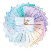 Expressions Batiks Elementals Candy Coated Fat quarter bundle by Riley Blake Designs showing 24 coordinated fat-quarter cuts for quilting and sewing