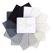 Confetti Cotton Stormy Fat quarter bundle by Riley Blake Designs showing 12 coordinated fat-quarter cuts for quilting and sewing