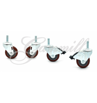 Gammill Swivel Casters for Table – Set of 4 (2 Locking / 2 Non - Locking)