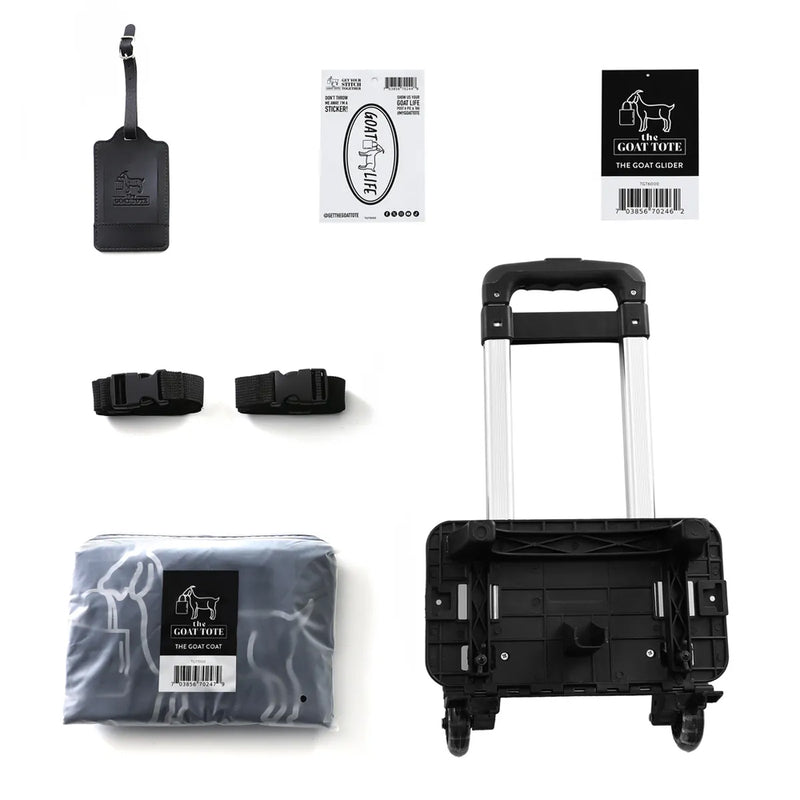 Goat Glider Trolley™ – Universal Sewing Machine Tote Rolling Cart with Wheels, Straps & Waterproof Cover
