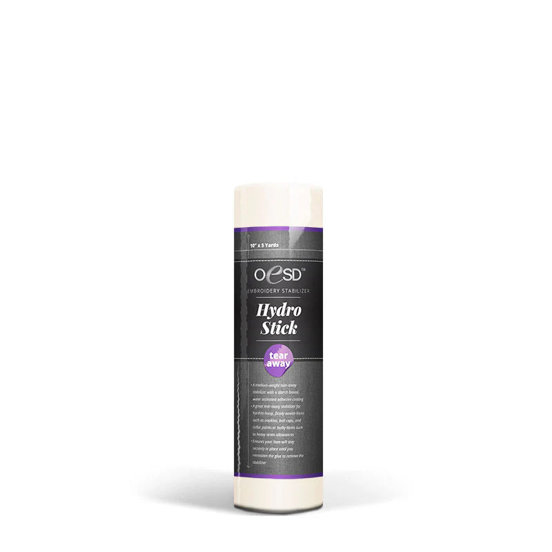 OESD HydroStick TearAway Adhesive Embroidery Stabilizer – 10" x 5 yd