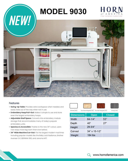 Horn Model 9030 Sewing Cabinet