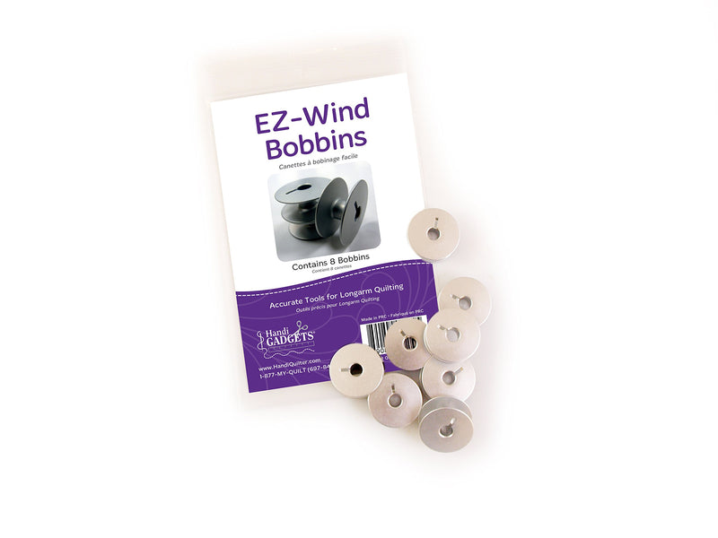 EZ Wind Slot Bobbins (M-Class, 8 Count) – Handi Quilter / Baby Lock / Janome