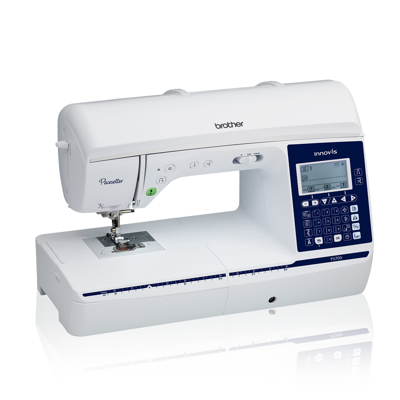 brother-pacesetter-innov-is-ps700-sewing-machine-front-angle-view-isolated-on-black-background