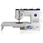 brother-pacesetter-ps200t-sewing-machine-with-attached-wide-extension-table-front-view-isolated-on-black-background