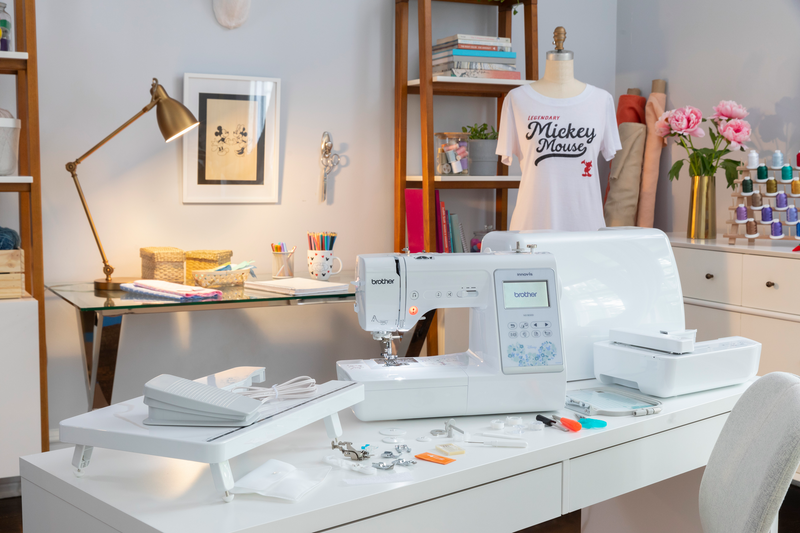 brother-innov-is-ns1850d-combo-sewing-embroidery-machine-three-quarter-view-on-white-craft-desk