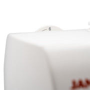 Janome 5300QDC-G computerized sewing and quilting machine in grapevine purple front view.