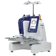 brother-persona-prs100-single-needle-embroidery-machine-front-left-angle-view-isolated-black-background