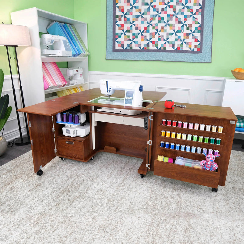 Kangaroo Wallaby Sewing Cabinet – Dual Rail Electric Lift