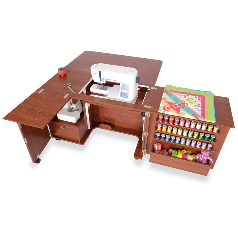 Kangaroo Wallaby Sewing Cabinet – Dual Rail Electric Lift