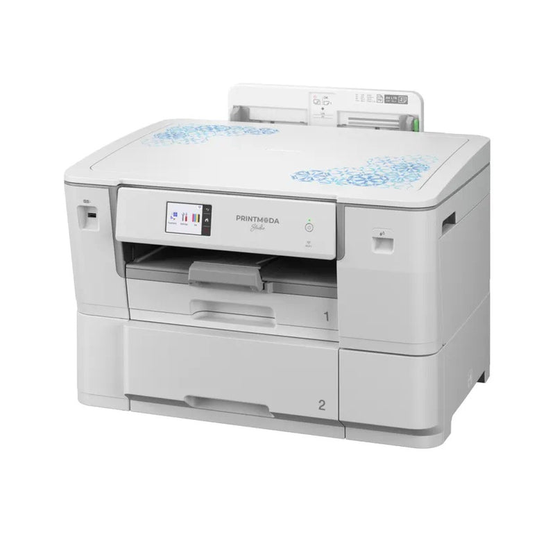 brother-printmoda-studio-fabric-printer-hl-jf1-with-blue-mosaic-top-casing-front-angle-view