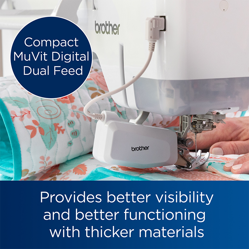 close-up-compact-muvit-digital-dual-feed-foot-guiding-patterned-quilt-sandwich-on-brother-innov-is-bq3100