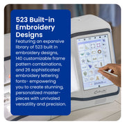 close-up-user-stylus-selecting-from-523-built-in-embroidery-designs-menu-on-brother-celeste-innov-is-cx1e-hd-display