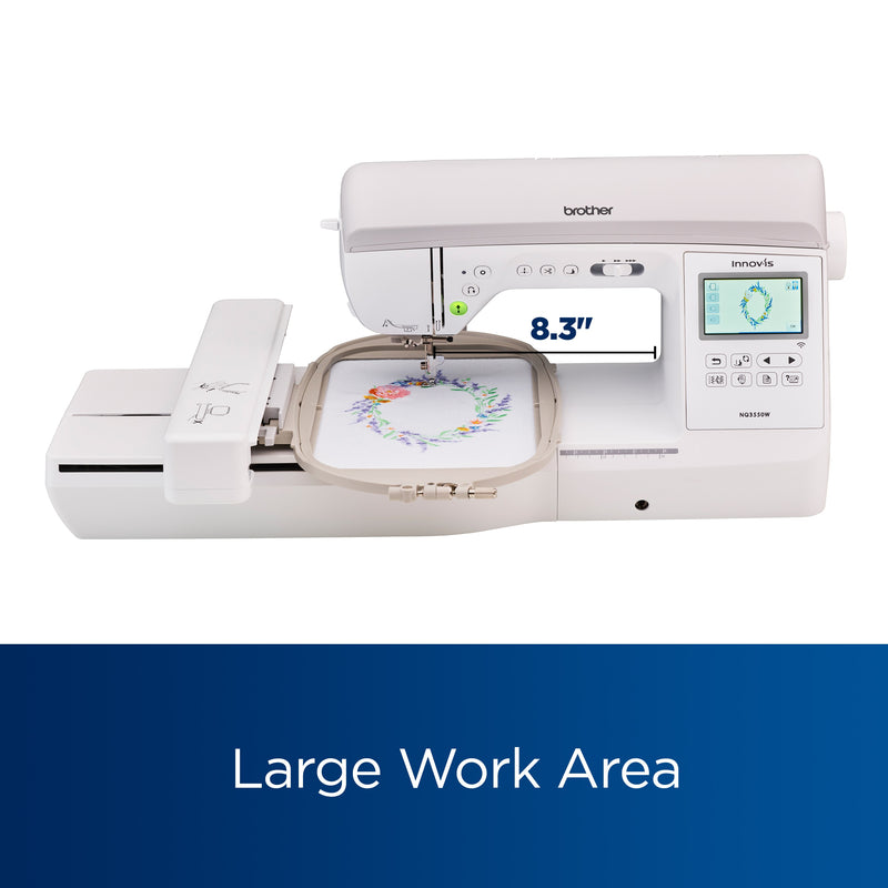 brother-innov-is-nq3550w-sewing-and-embroidery-machine-front-view-with-eight-point-three-inch-large-work-area-dimension