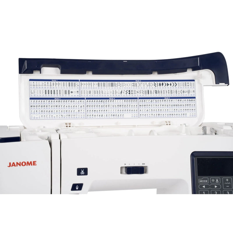 Janome Skyline S3 Anniversary Edition computerized sewing machine front view 