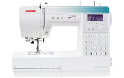Janome Sewist 780DC computerized sewing machine front view showcasing control panel and bright workspace.