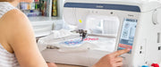 close-up-user-finger-navigating-color-screen-menu-on-brother-innov-is-ve2300-essence-embroidery-machine