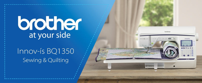 brother-innov-is-bq1350-sewing-and-quilting-machine-stitching-patterned-quilt-on-extension-table-blue-promo-banner-view