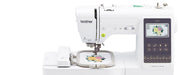 close-up-embroidery-hoop-stitching-floral-pattern-on-white-fabric-with-brother-se700-machine