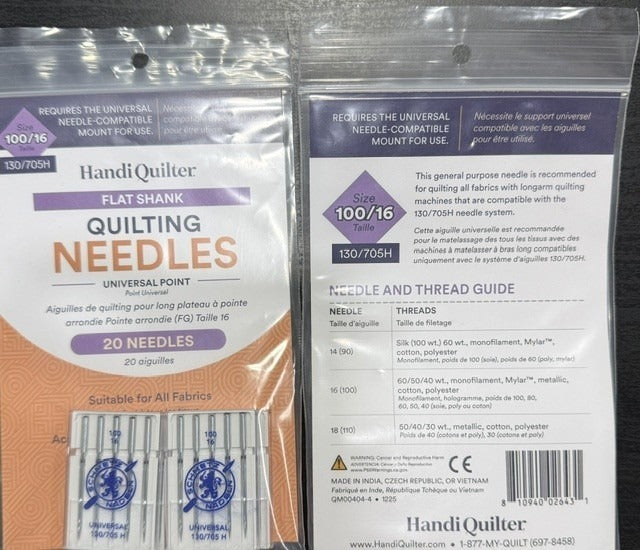 Flat Shank Longarm Needles