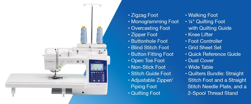 brother-innov-is-bq950-sewing-machine-with-quilters-bundle-included-accessories-list-blue-infographic