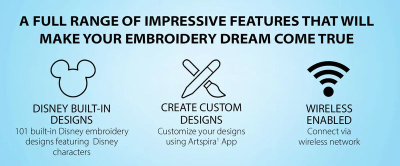 brother-stellaire-innov-is-xe2-embroidery-machine-disney-artspira-app-and-wireless-features-infographic